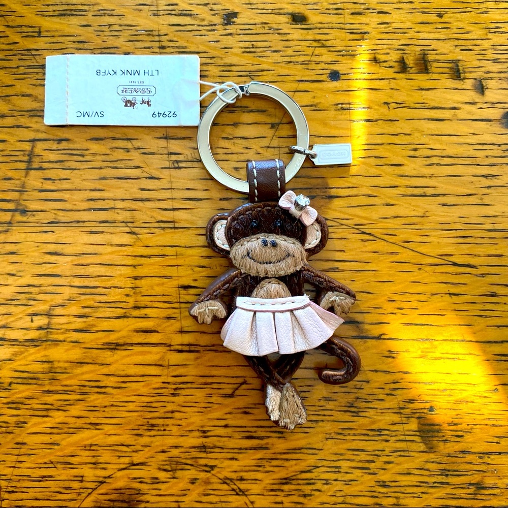 RARE Coach Ballerina Monkey Keychain